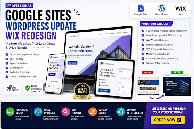 wix studio, google sites, wordpress update, wix redesign