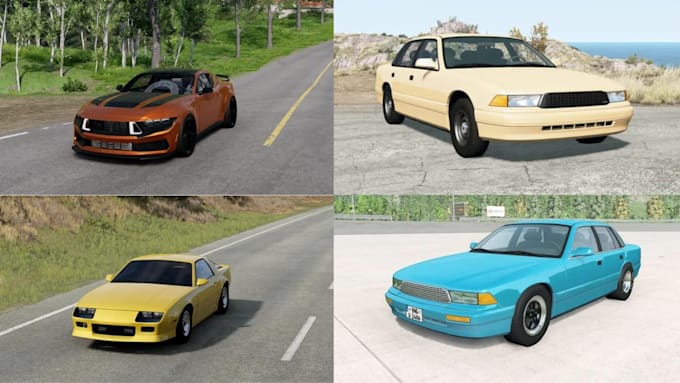 build custom beamng mods vehicles, track and map and convert mods