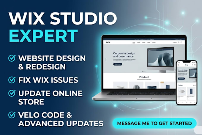 wix website design redesign fix issues and update online store wix studio expert