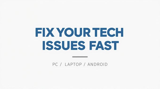 troubleshoot windows, android and technical issues remotely