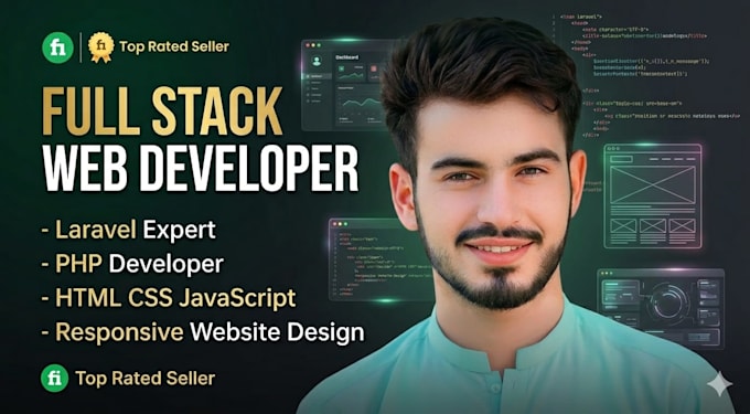do full stack website development using PHP laravel HTML CSS