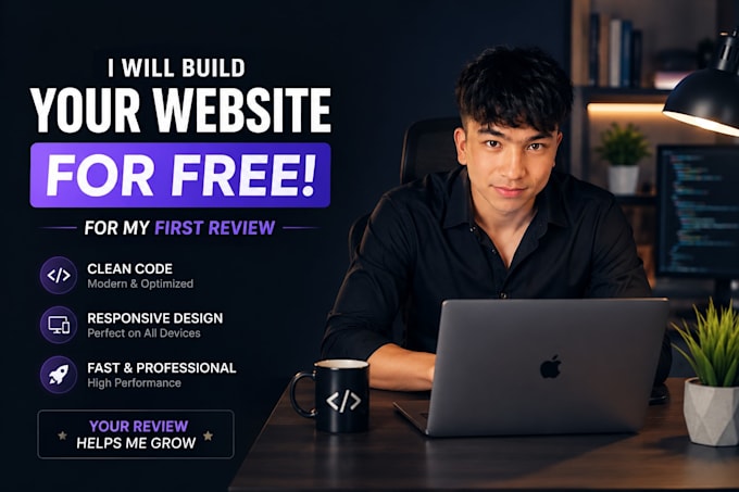 build a website for you  free because of review