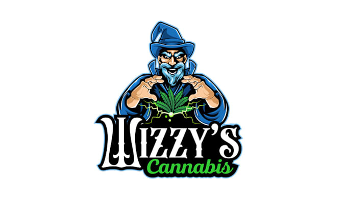 design cannabis dispensary wizard theme logo