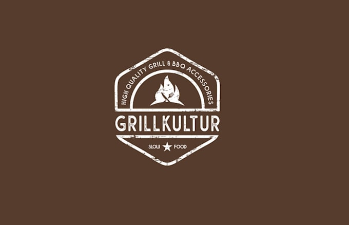 design high quality bbq grill web shop logo