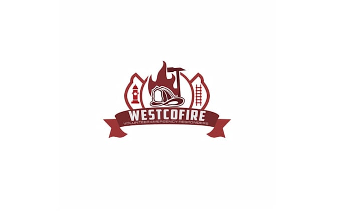 design recruit volunteer firefighters logo