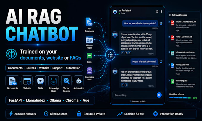 build an ai chatbot trained on your documents or website