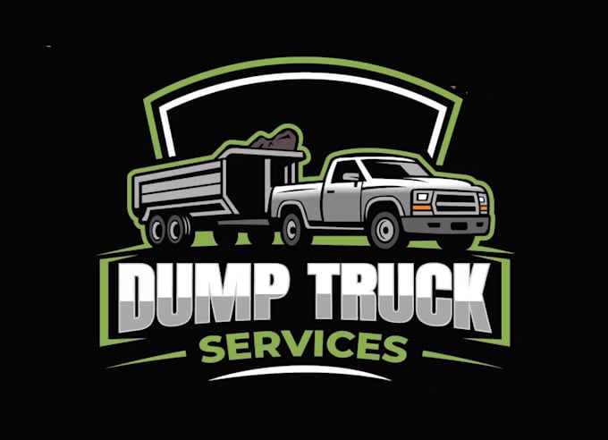 do dump truck and junk removal logo design for junk company
