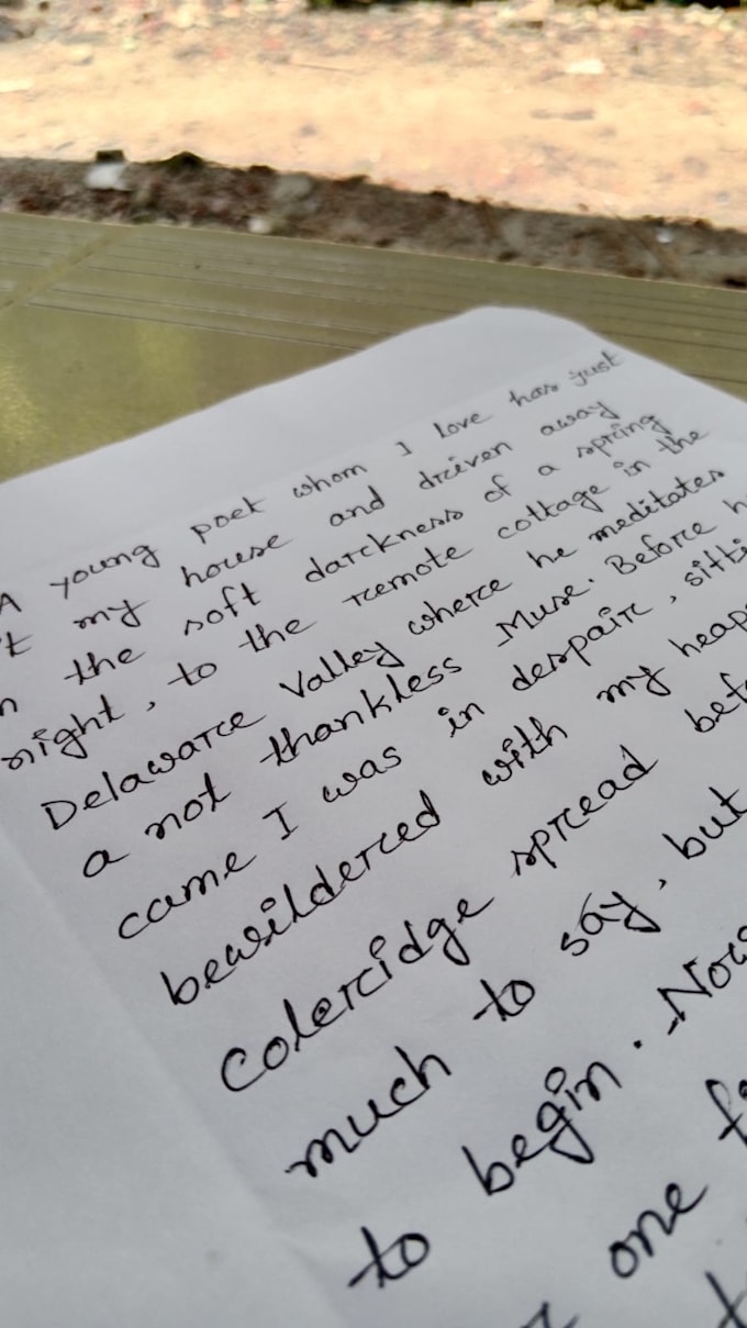 provide elegant handwriting services for your notes ,letters, assignments