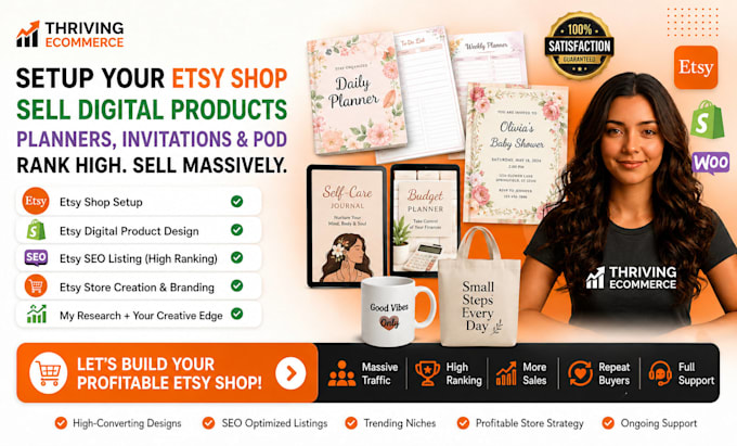 etsy shop setup etsy digital product design etsy seo listing etsy store creation