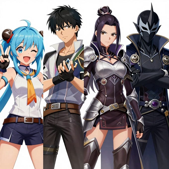 draw digital art commission in anime style