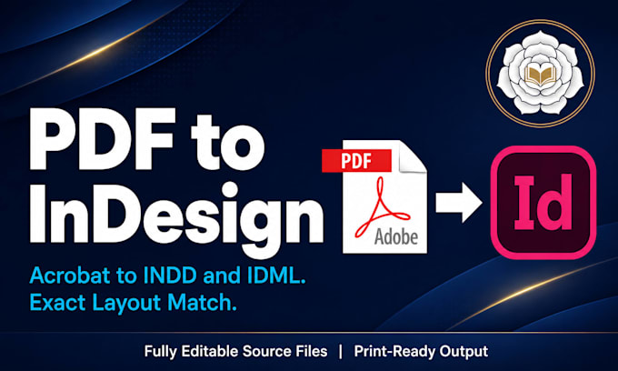 convert your adobe acrobat pdf to editable adobe indesign indd idml editable doc