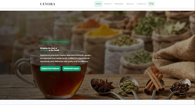 create a responsive react frontend website