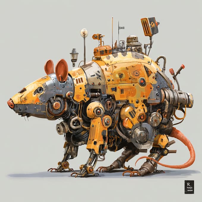 create custom mecha robot art