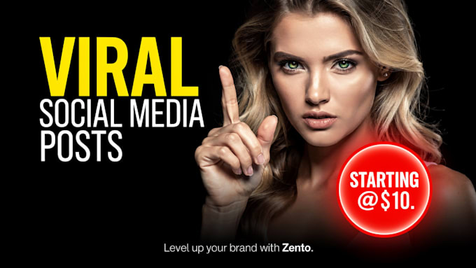 do viral social media posts and ads design