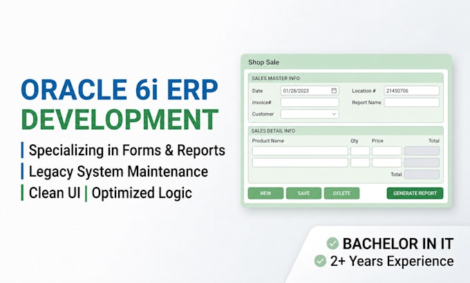 develop and customize oracle 6i forms and reports