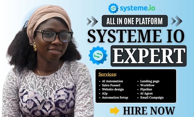 setup systeme io email automation systeme io workflow systeme io landing page