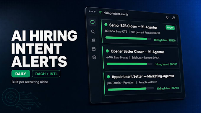 deliver ai hiring intent alerts for headhunters
