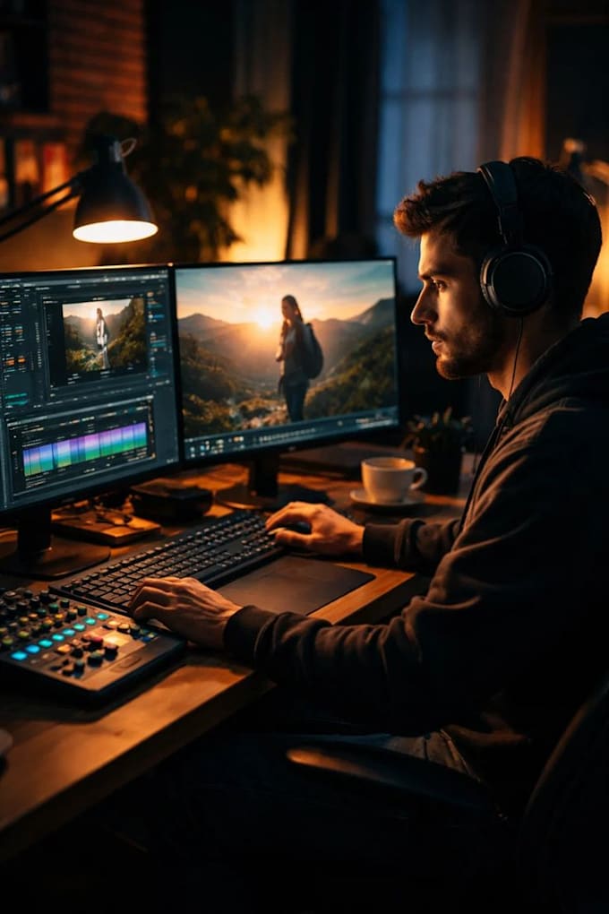 do real estate and drone video editing with motion graphics
