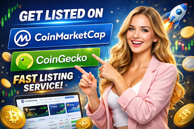 do fast coinmarketcap and coingecko listing for your crypto project