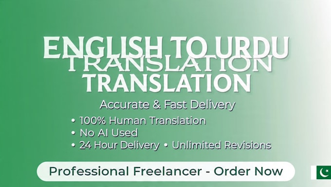 Translate english to urdu accurately with fast delivery by Sairava786 ...
