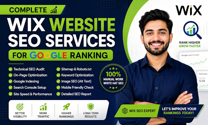 do complete wix website SEO services for google ranking