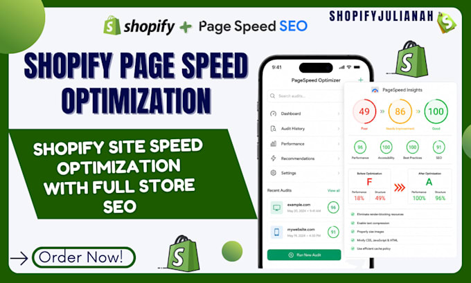 improve shopify speed and optimize website page speed performance