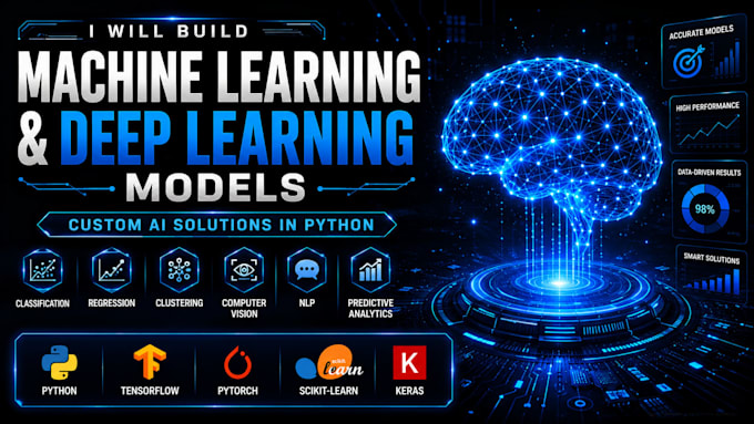 ai, machine learning and deep learning models in python