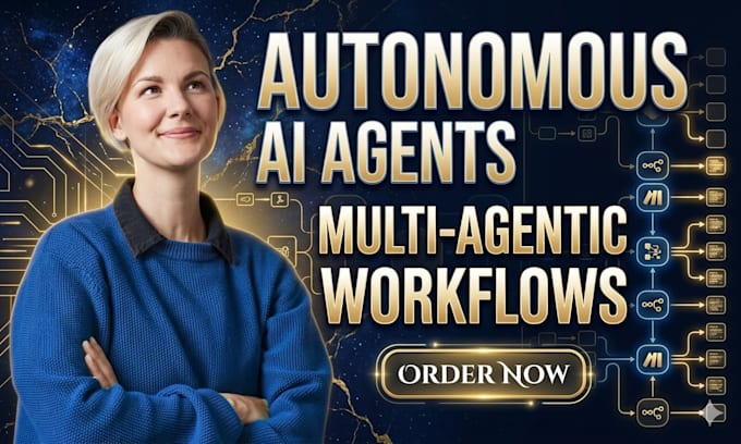 build autonomous ai agents and multi agent workflows for complex business logic