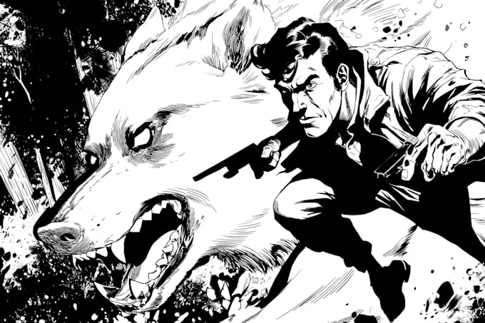 comic book illustration with comic book illustrator