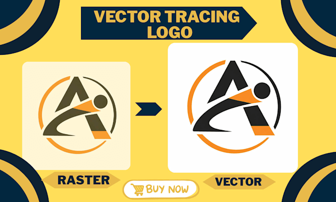 Convert raster images to high quality vector tracing logo by U ...