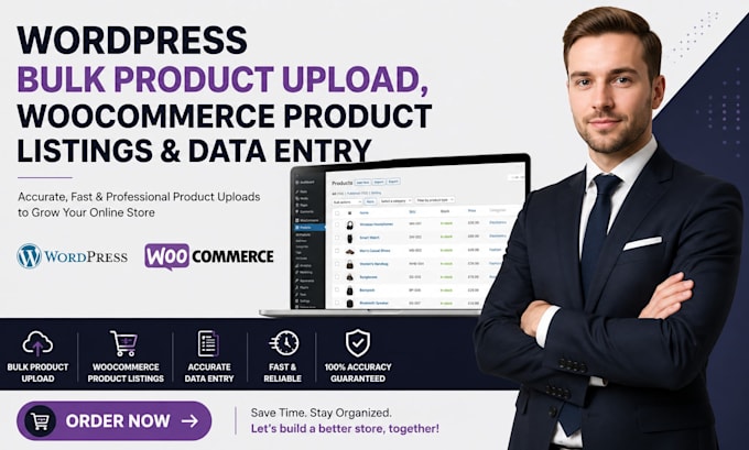 do wordpress bulk product upload, woocommerce product listings and data entry