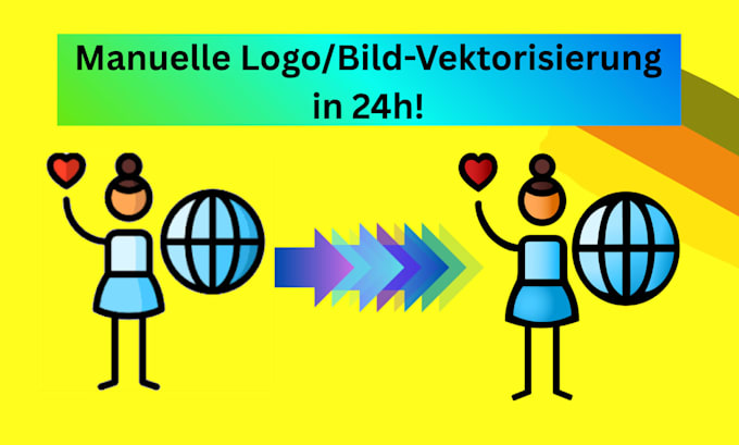 manually vectorize your graphic in a few hours