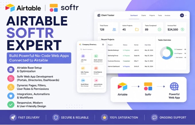 airtable database airtable automation softr webapp