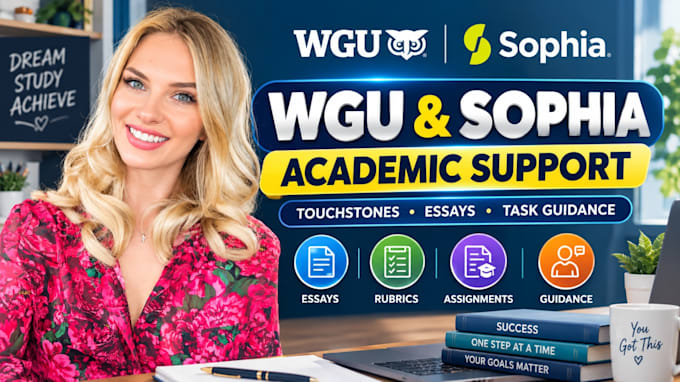 help complete online course, assigned tasks, sophia learning, capella, studycom