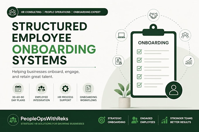 design a structured onboarding system for your business