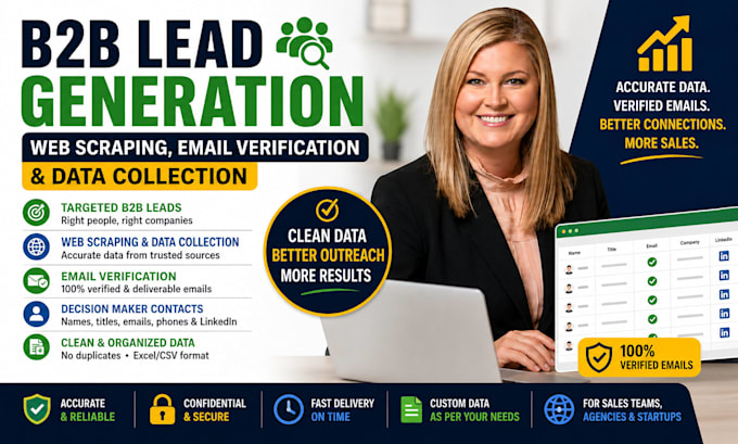 do b2b lead generation web scraping email verification and data collection