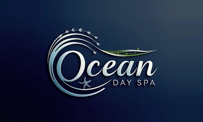 design dynamic ocean day spa minimalist logo