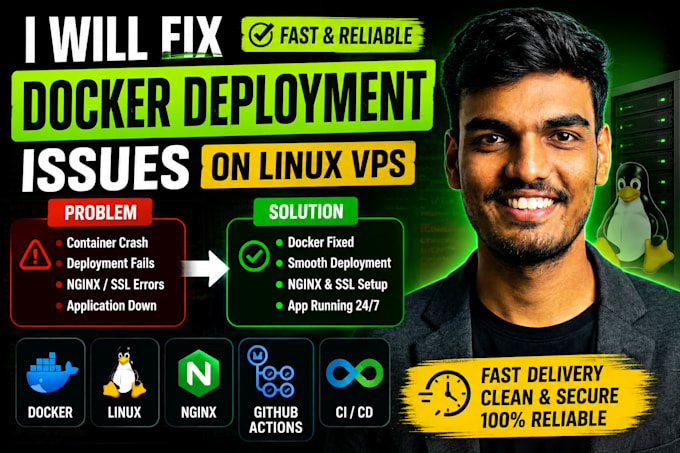 fix docker deployment issues on linux vps servers