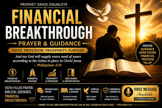 pray for your financial breakthrough and prosperity