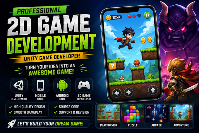 develop 2d mobile games in unity for android