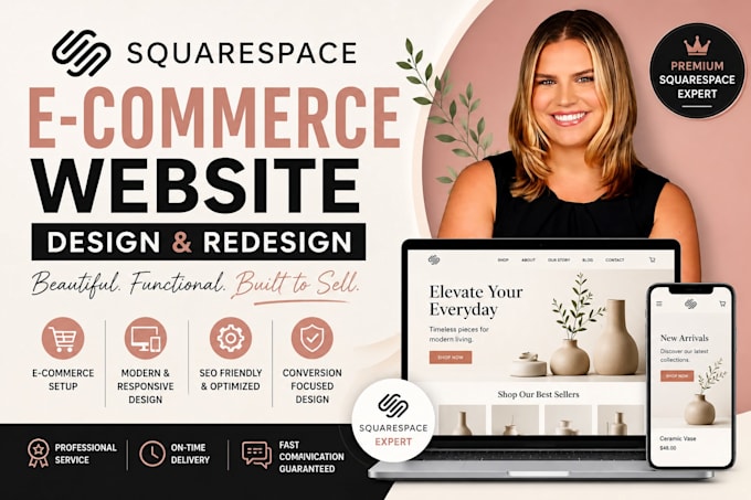 build squarespace website design squarespace business website design