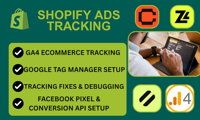 fix shopify ads tracking pixel ga4 conversion tracking setup google ads meta ads