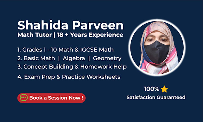 be your online math tutor for grades 1 to 10 and igcse math