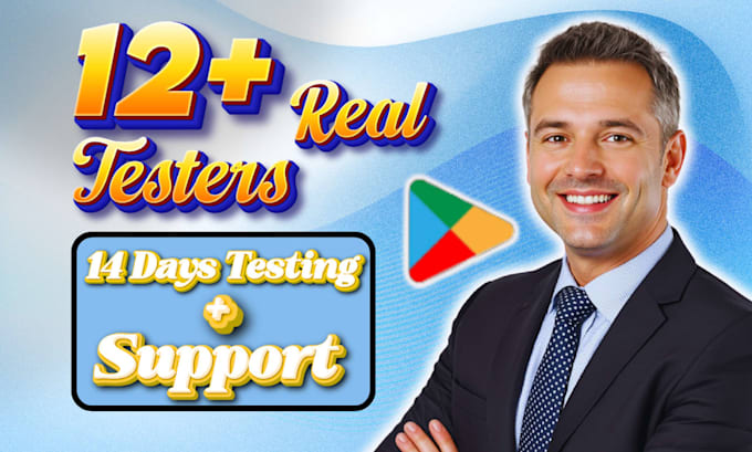 test your app for google play close testing with real 12 testers