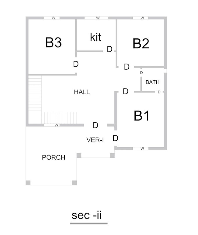 2d house plan and layout design