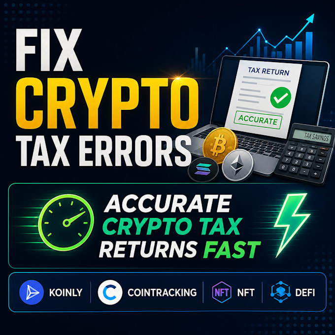 fix crypto tax errors and file accurate crypto tax returns fast