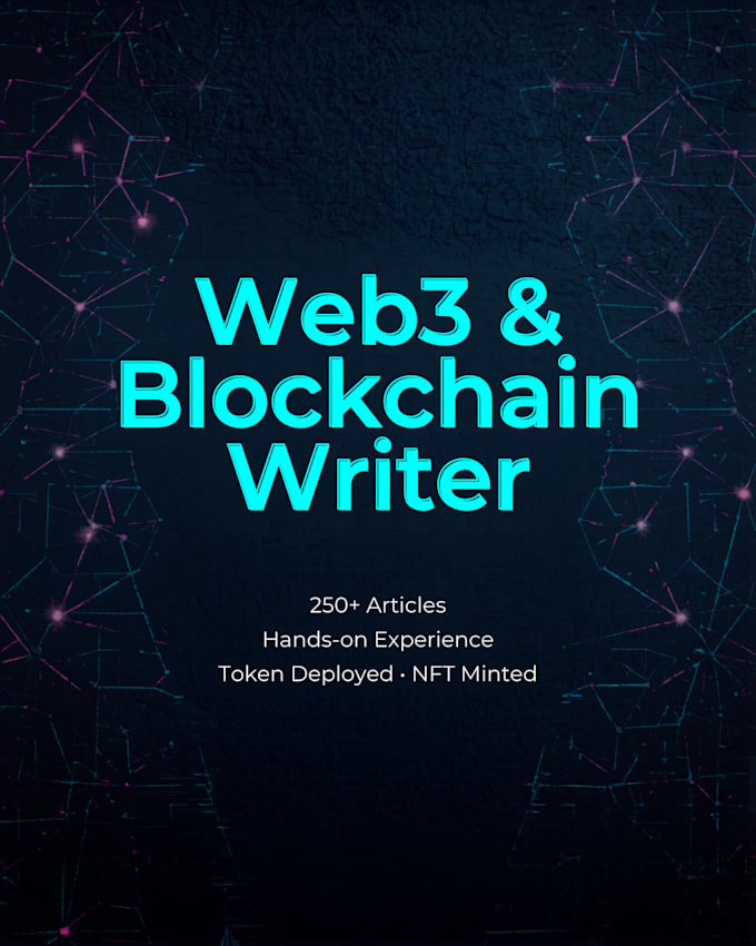 write high quality english web3, blockchain, nft articles with real exper