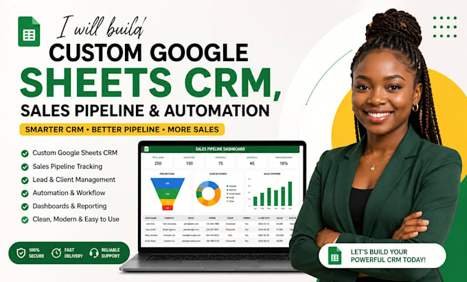 build custom google sheets CRM and sales pipeline powerapps automation