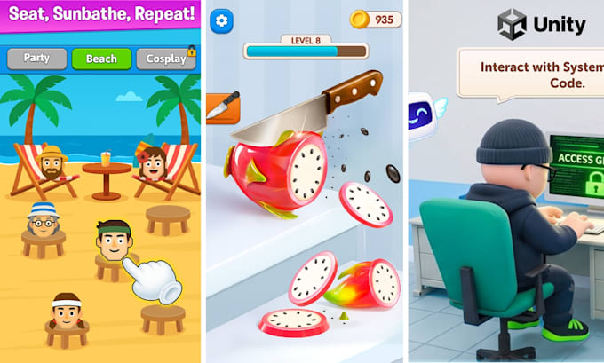 create 2d and 3d unity mobile games for android ios and pc