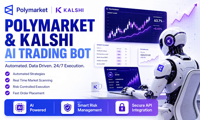 build advanced ai kalshi trading bot, polymarket bot, telegram bot, kalshi